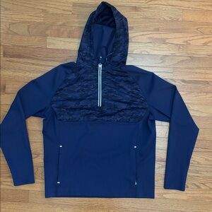 Peter Millar Dark Blue Camouflage Windbreaker